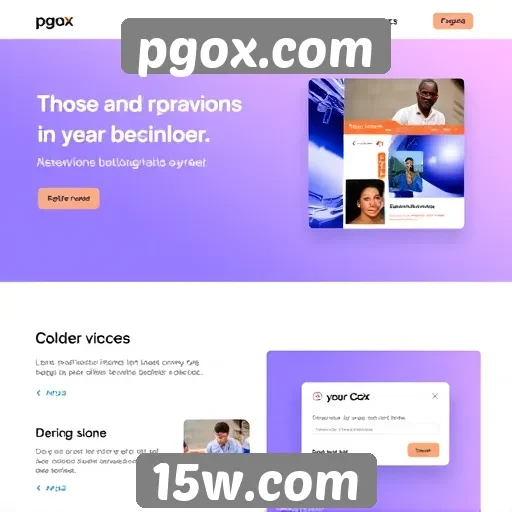 Tendências de design no site pgox.com